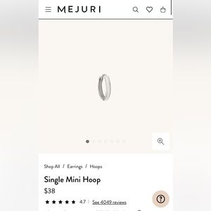 Mejuri Mini Hoop (Pair)